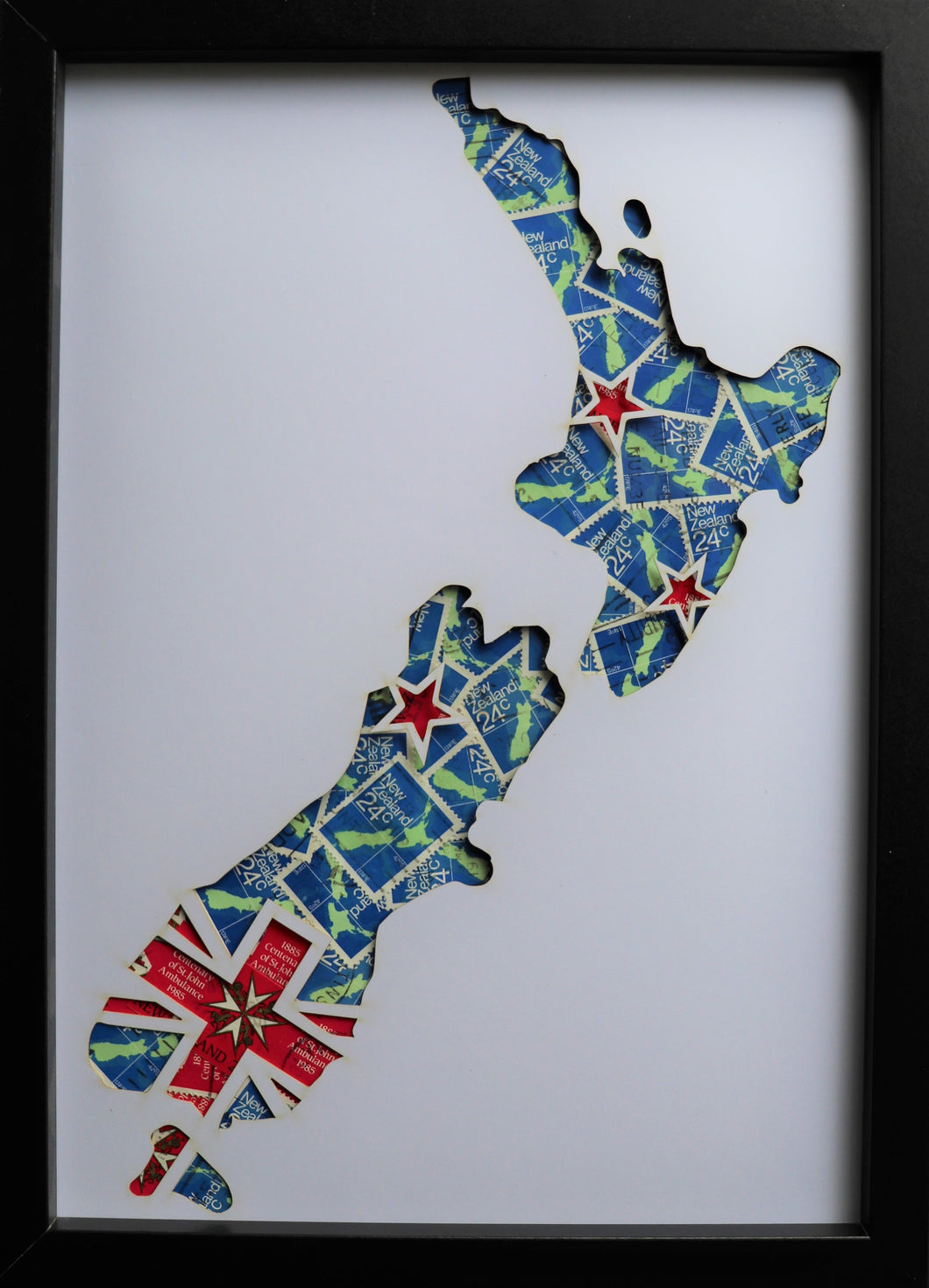 Aotearoa (NZ Flag Map)